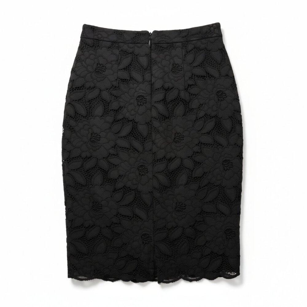 still Nwt Lilly Pulitzer Black Lace Pencil Skirt - Picture 2 of 3
